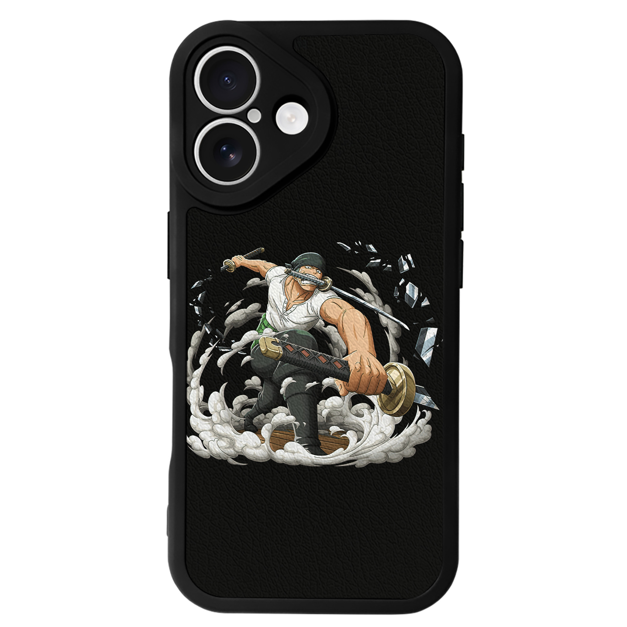 （画像用） ワンピース ロロノア・ゾロ ONE PIECE Roronoa Zoro 【iPhone 16シリーズ対応】シリコンスマホケース（レザー調） 材質：シリコン